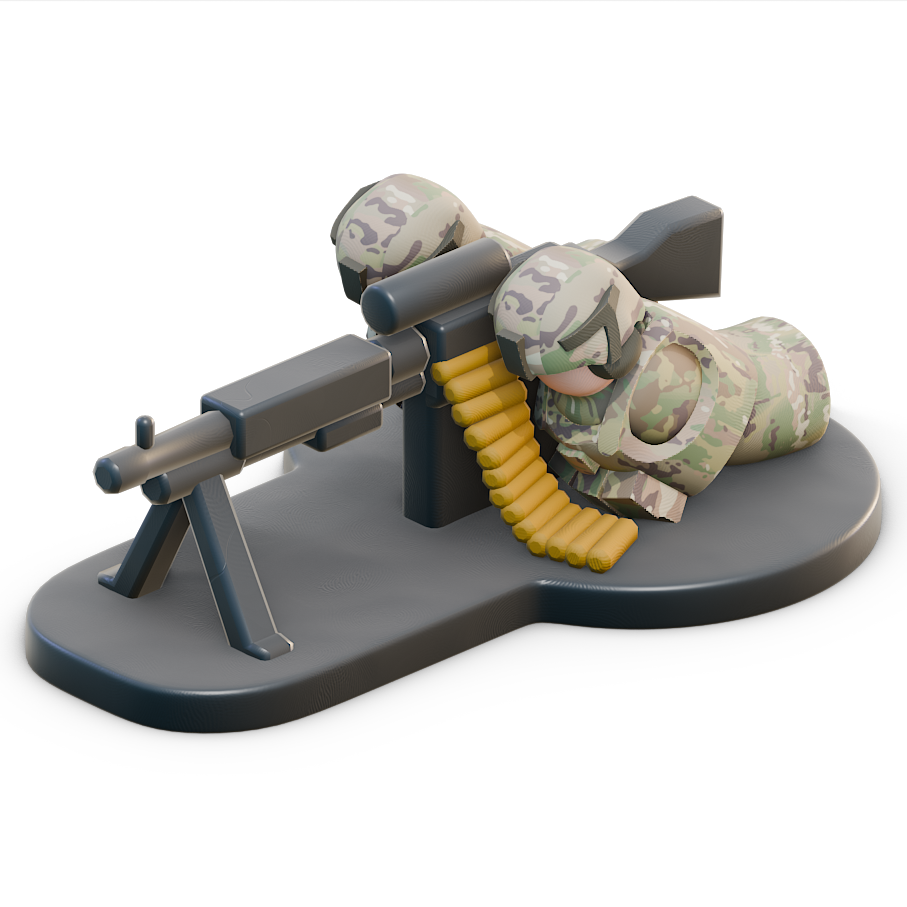 Down Range - U.S. Army M240 Gun Team