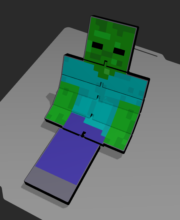 Flexi Pixelated Zombie
