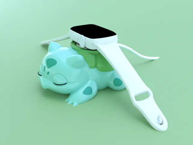 ℗001 Bulbasaur Apple Watch Charger Stand 3D print
