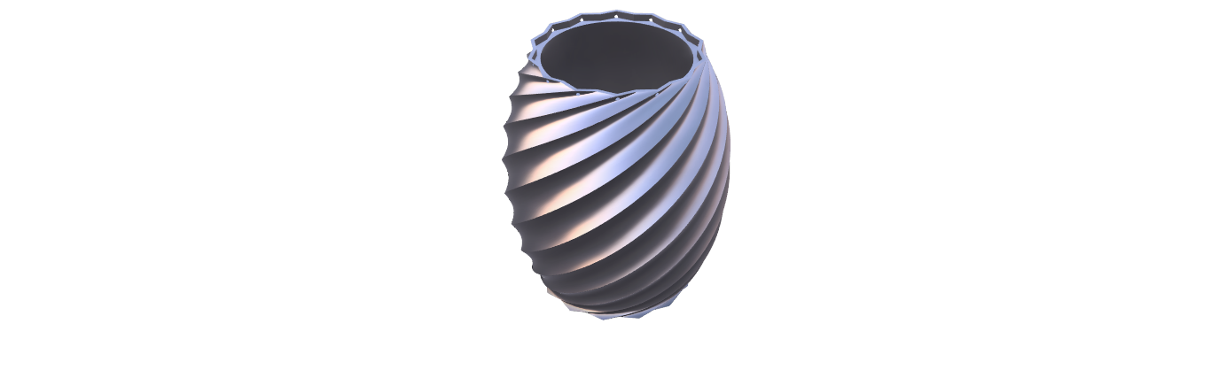 Spiral Design Vase