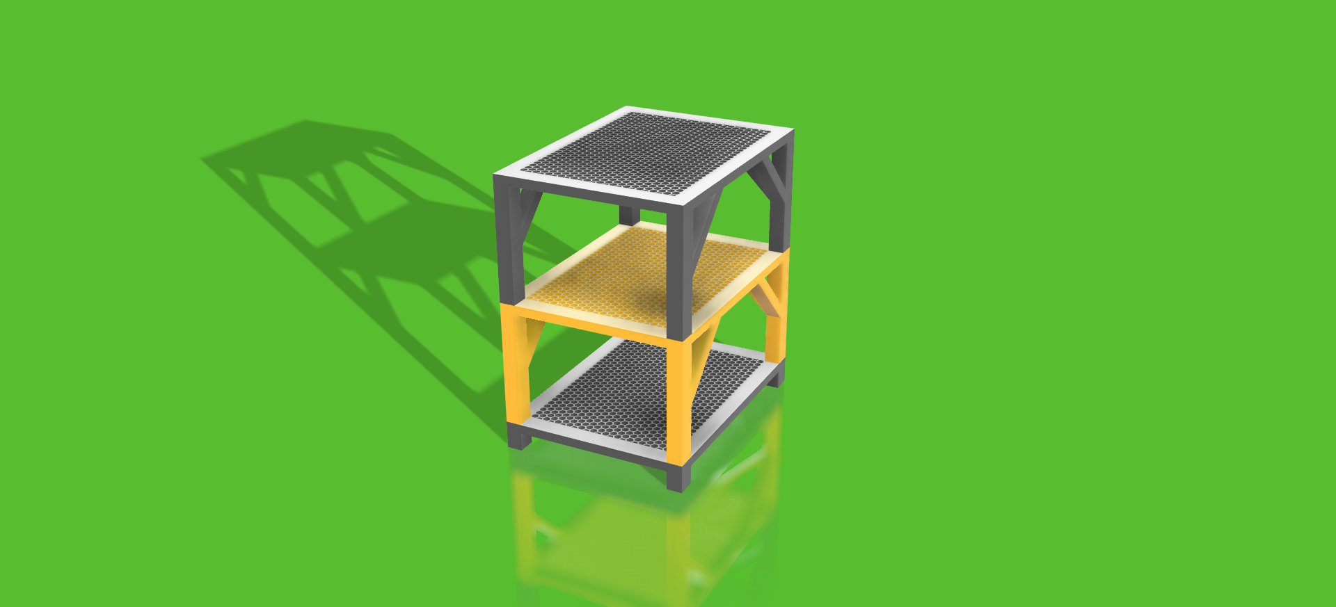 Miniatura 3 do modelo 3D stackable Hex shoe rack with optional tray