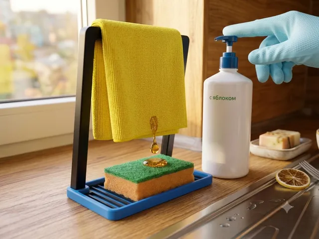 Modern Kitchen Sponge & Dishcloth Holder