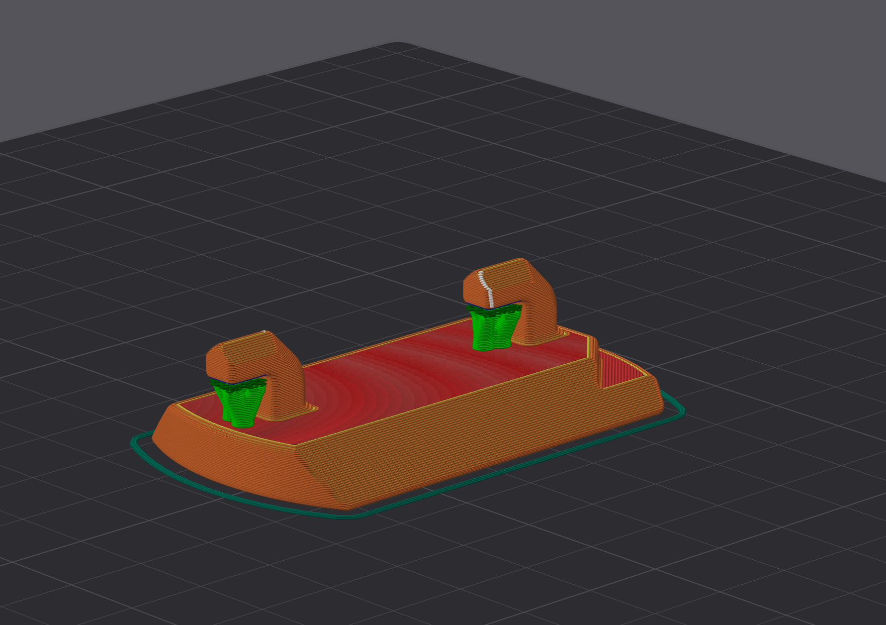 Brimless Skadis Mount for The Ultimate Cereal Container Filament Drybox 3D model thumbnail