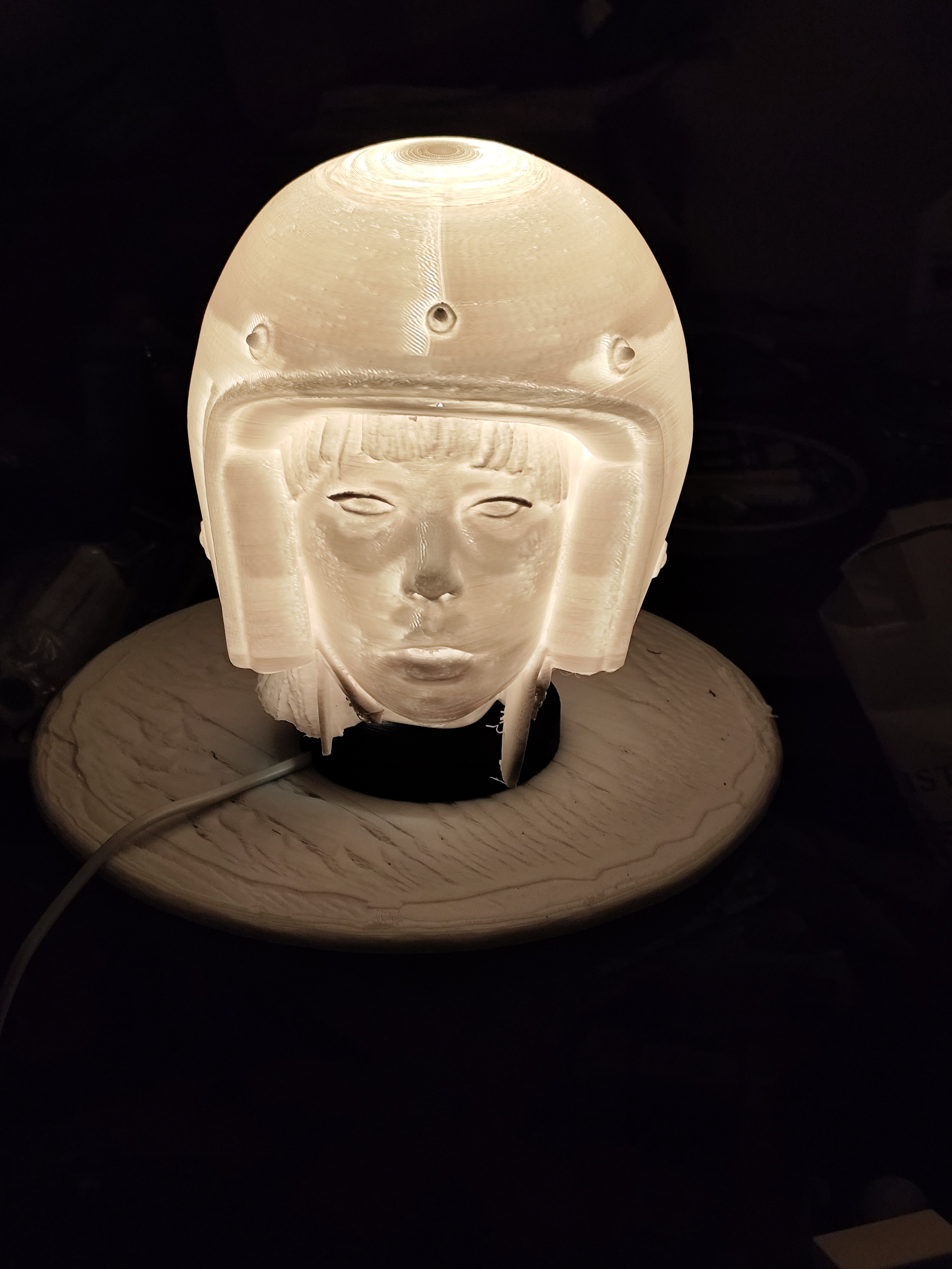 Biker chick bedside lamp — thumbnail 4