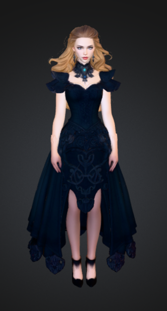 Dark Gothic Lady in Elegant Dress – Fantasy Noblewoman