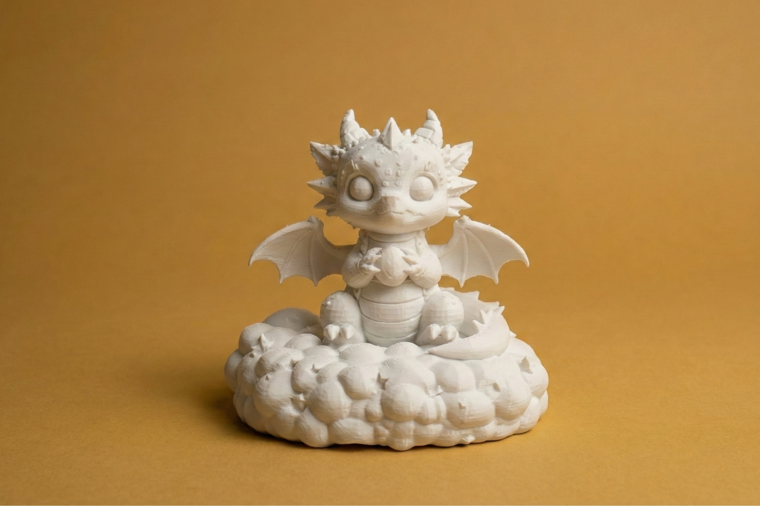Cloud Baby Dragon Figurine – Cute Dragon on Stars