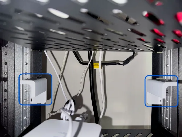 Rack shelf support