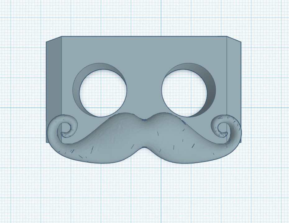 Otto Robot Mustache Face