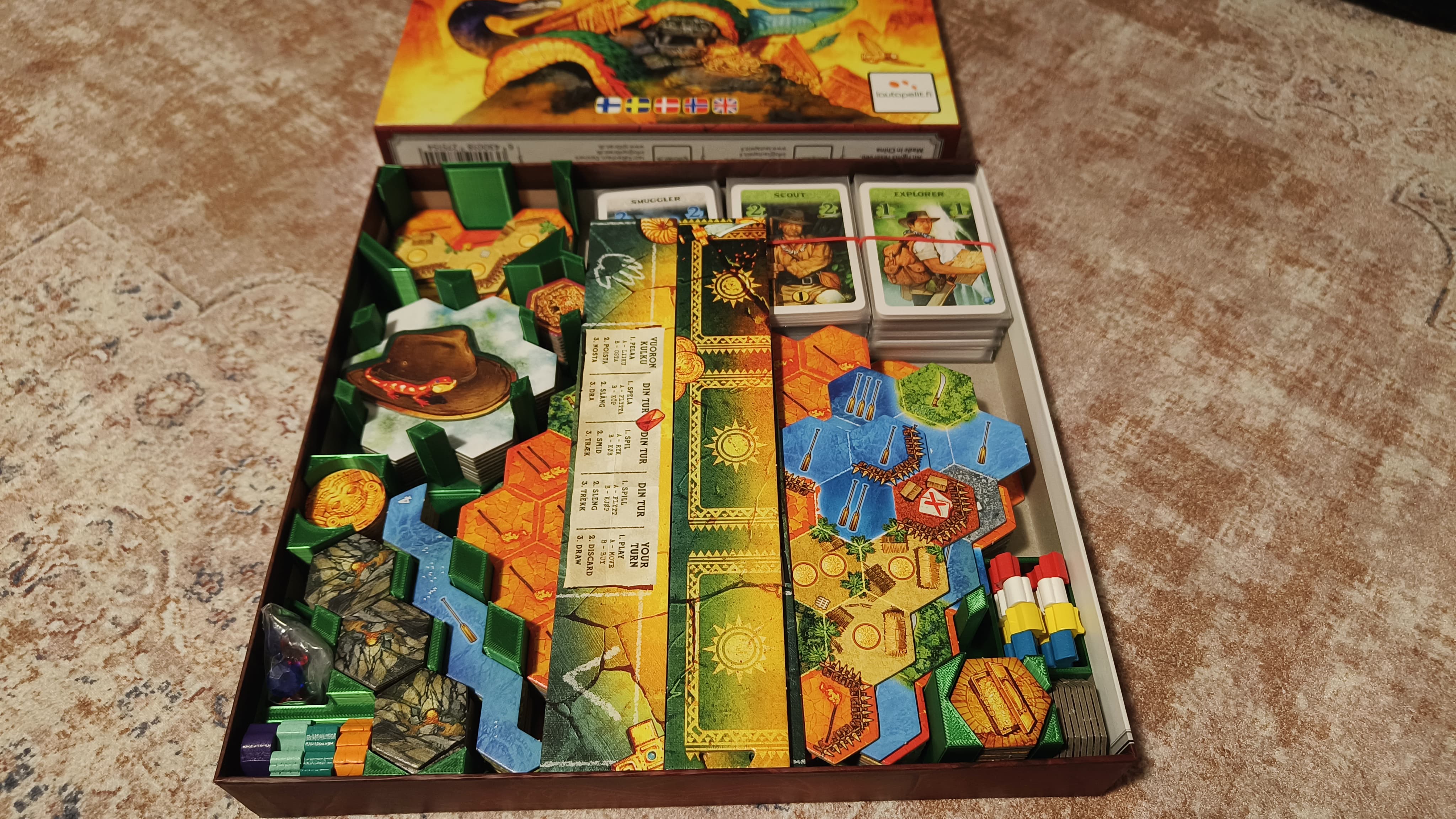 Insert for El Dorado base game + Golden Temples + Dragons, Treasures & Mysteries