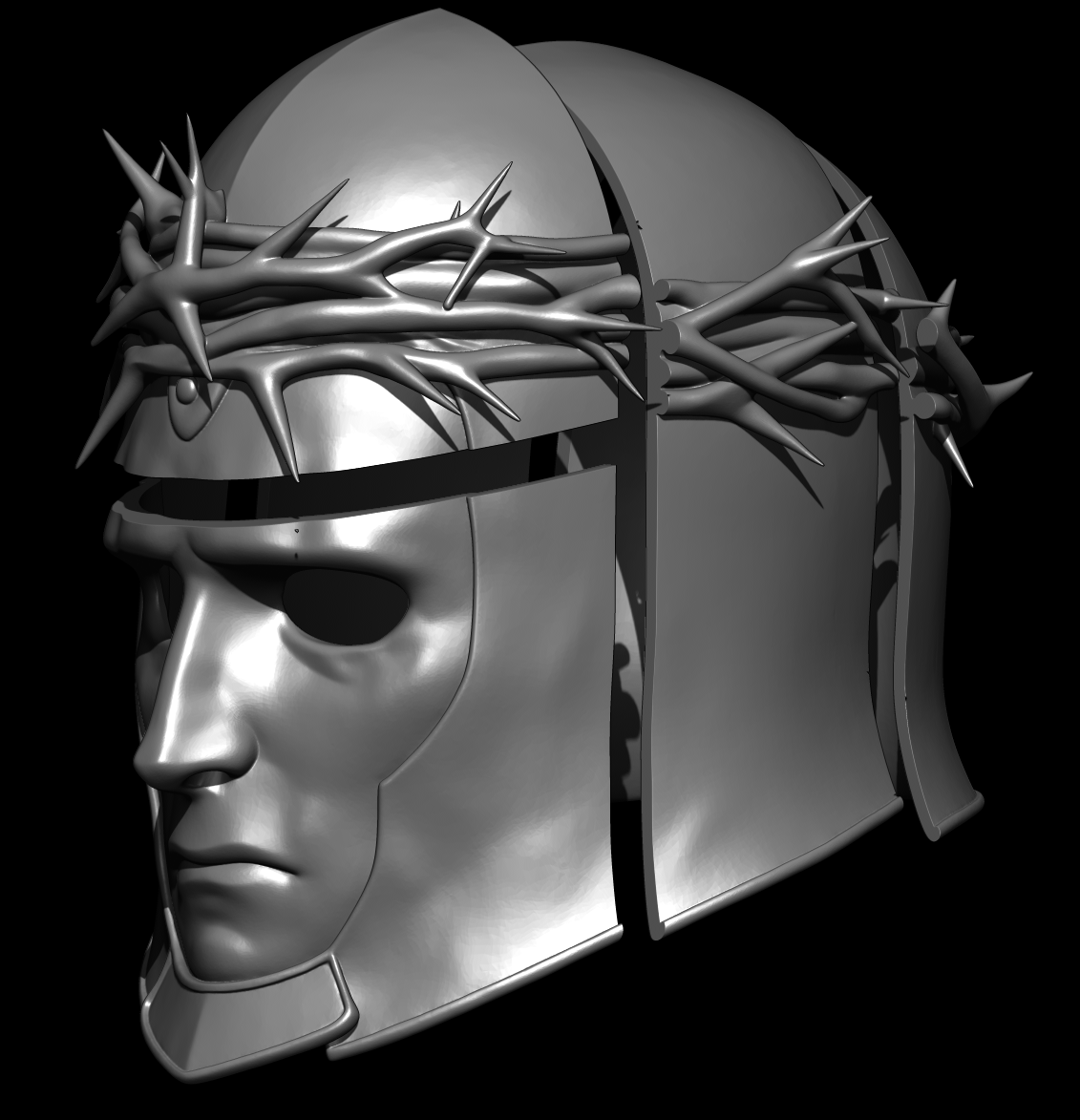 BLASPHEMOUS I AND II PENITENT ONE HELMET life size - Main Character Fan Art STL