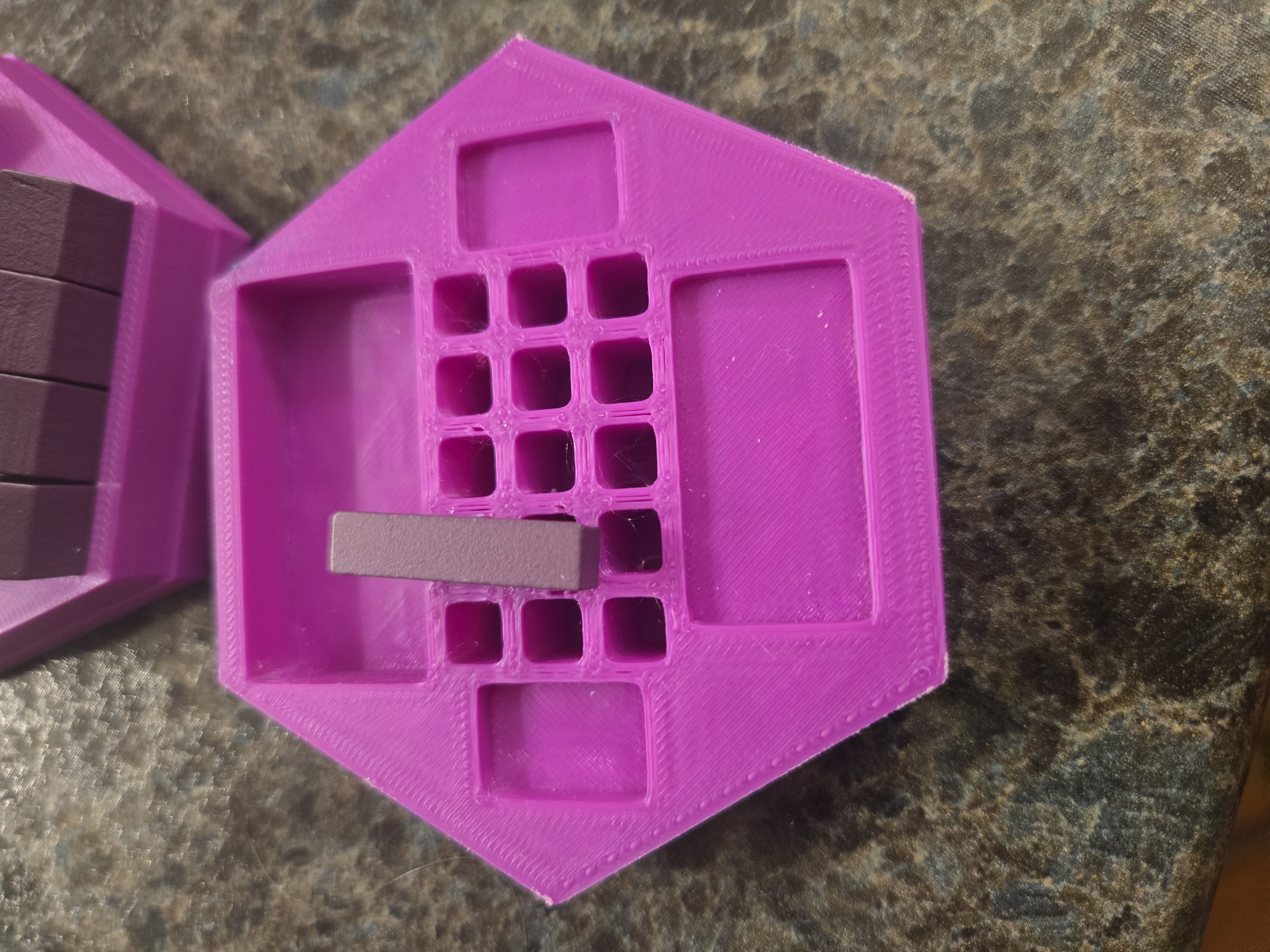 Catan player pieces holder base v2