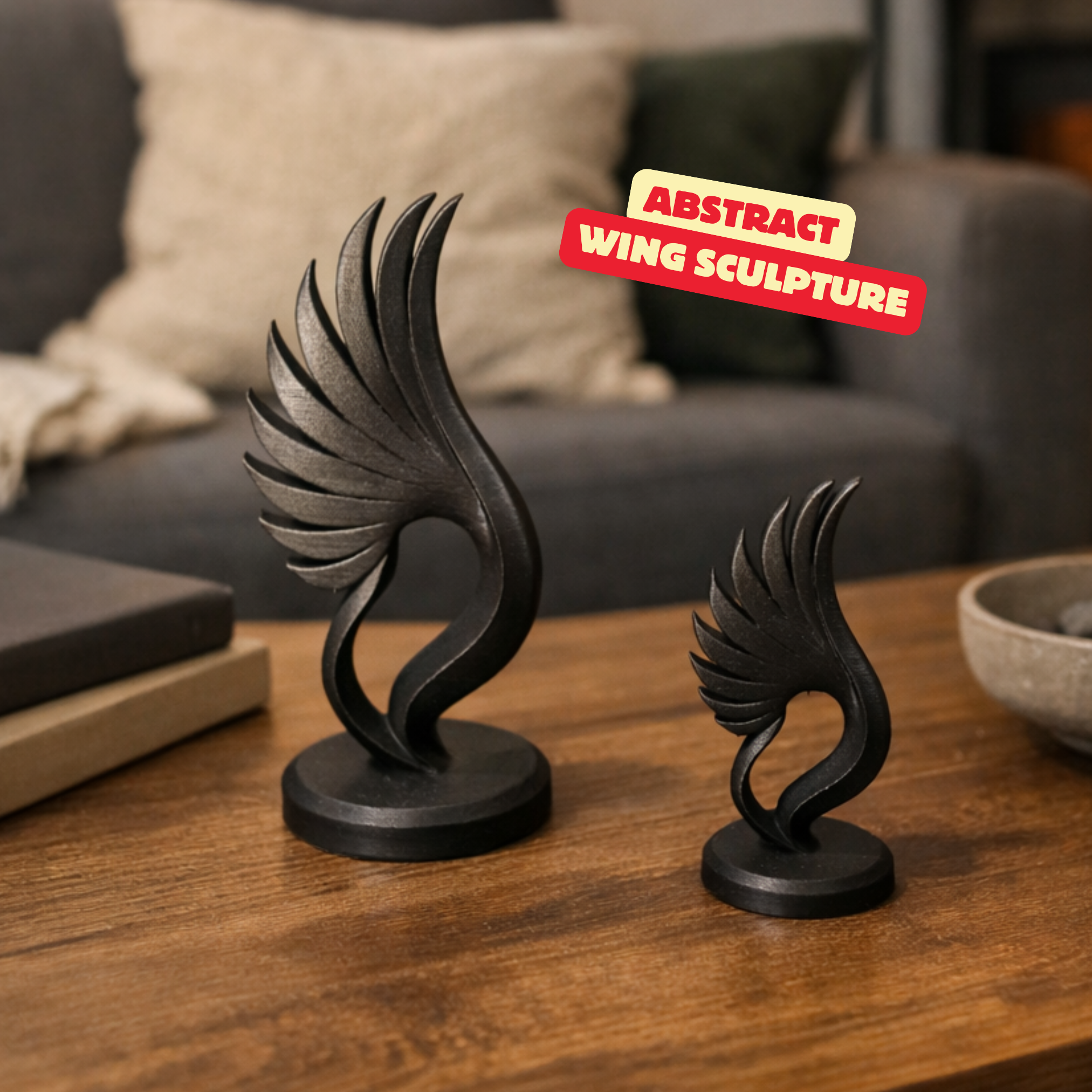 ABSTRACT WING SCULPTURE / HOME / HOMEDECOR / DECORATIONS / GOTHIC