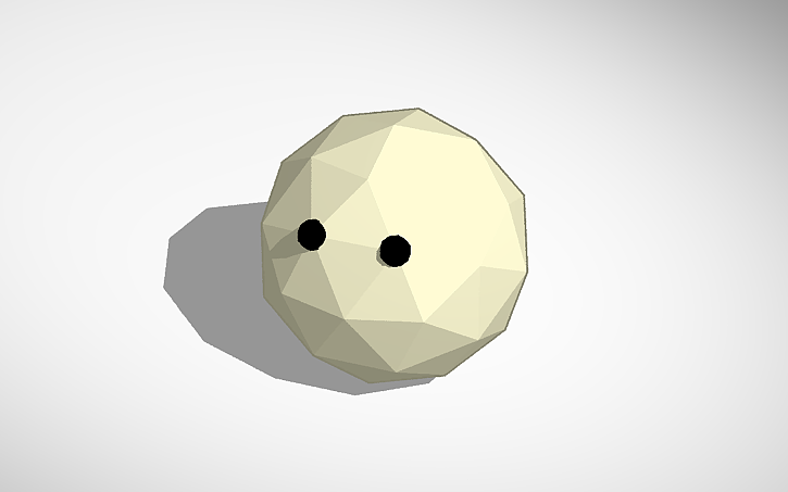 Low-poly blank face