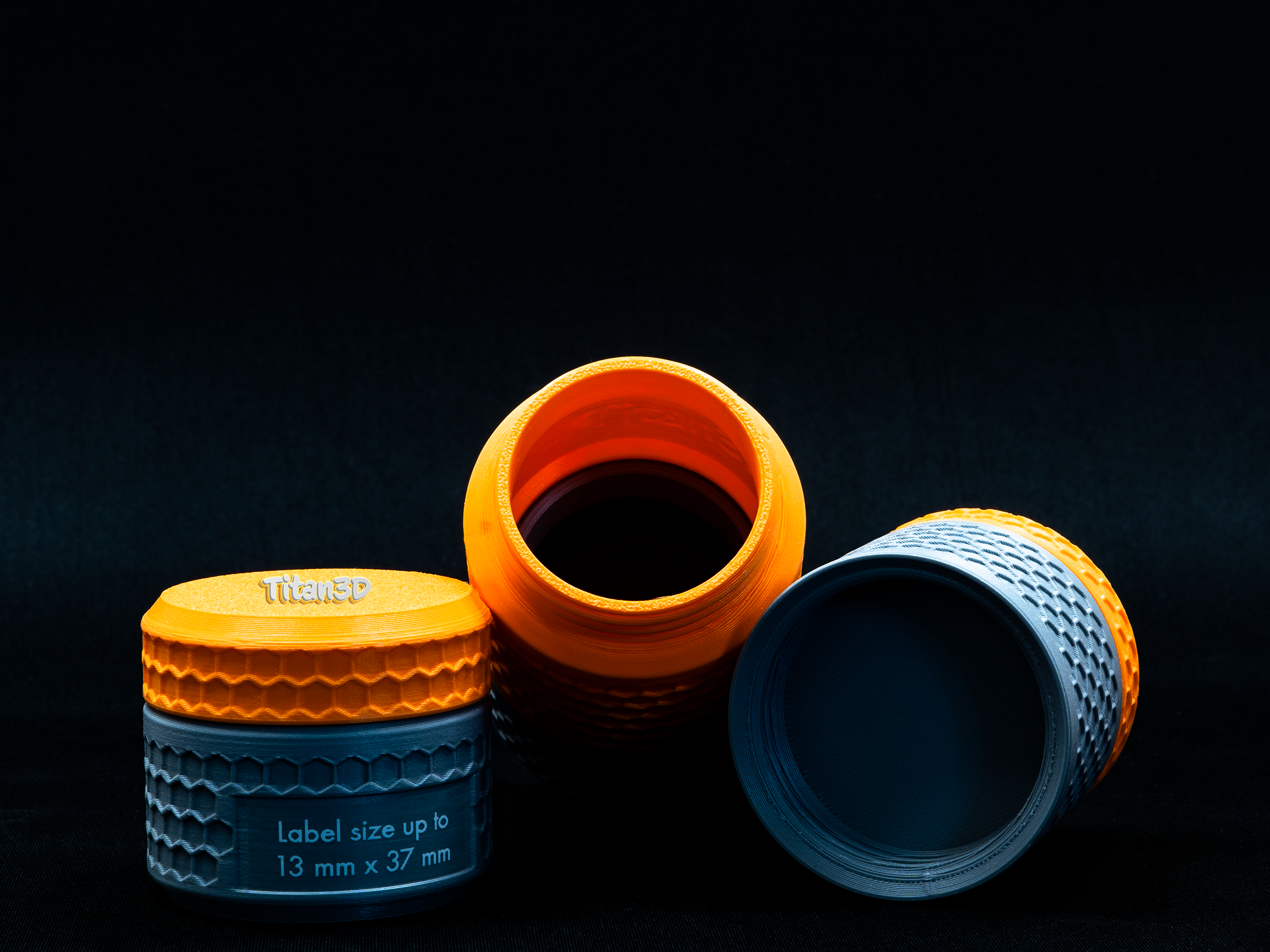 Miniatura 3 do modelo 3D Modular Honeycomb Storage Container / Label space