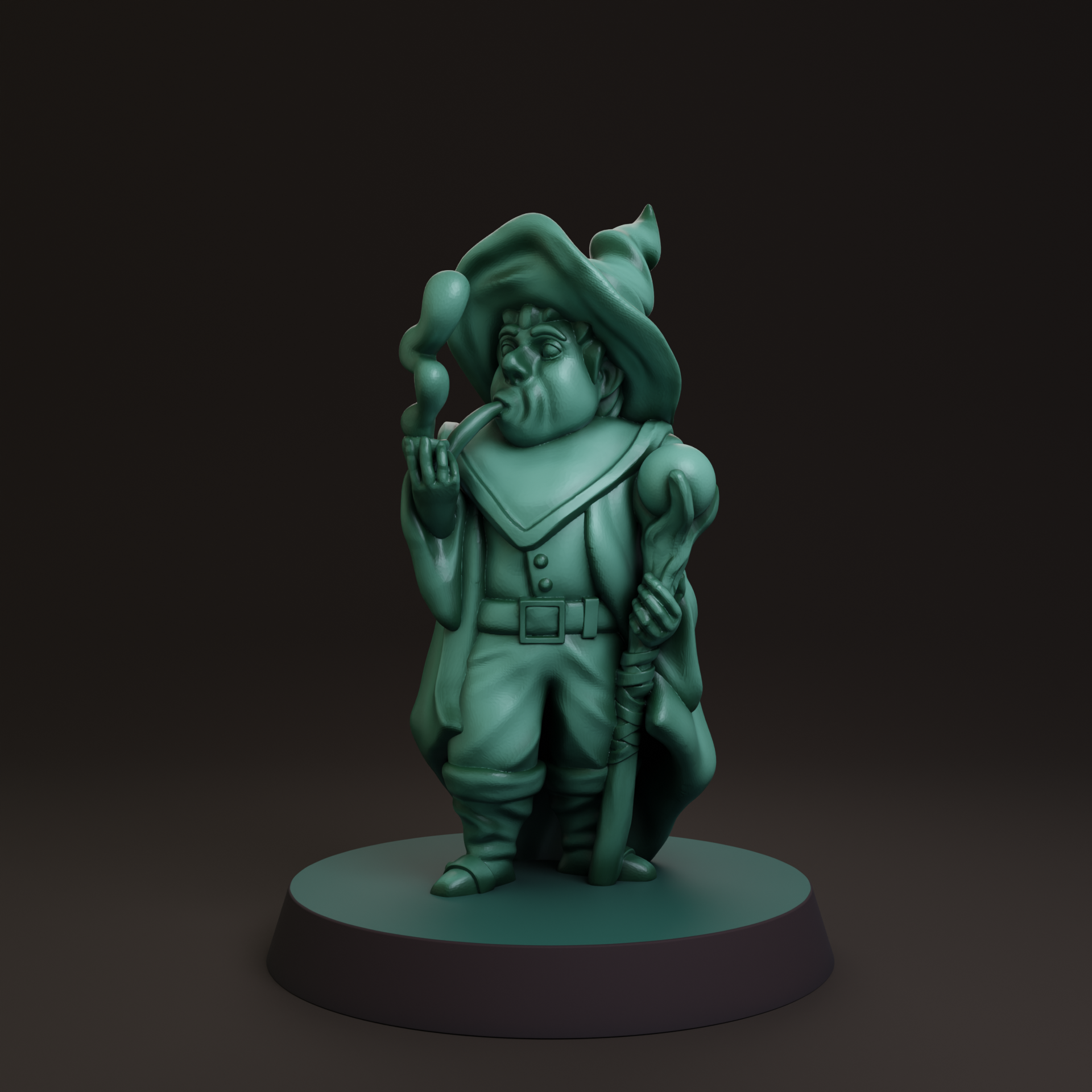 Halfling wizard FDM supportless — thumbnail 2