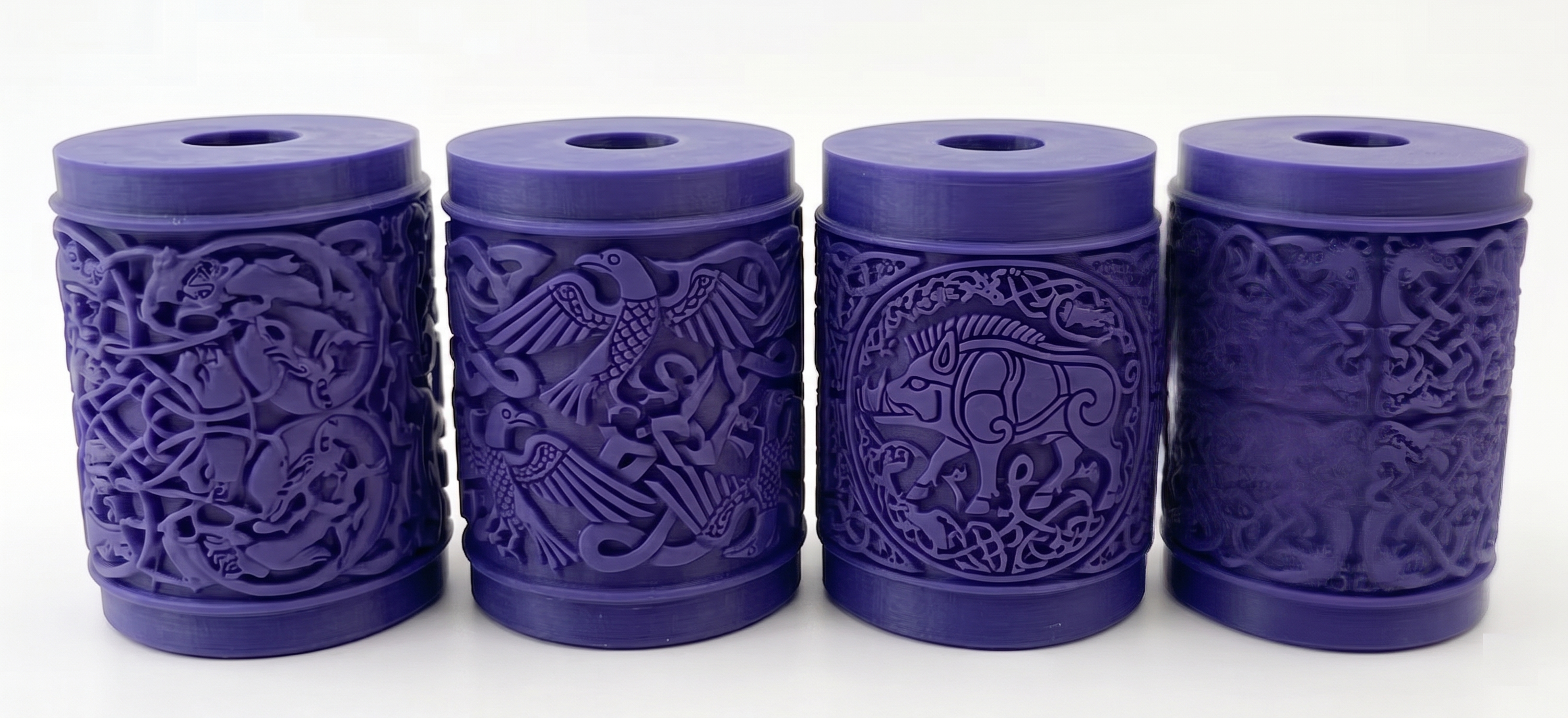 Anglo-Saxon style clay texture rollers and handle — thumbnail 3