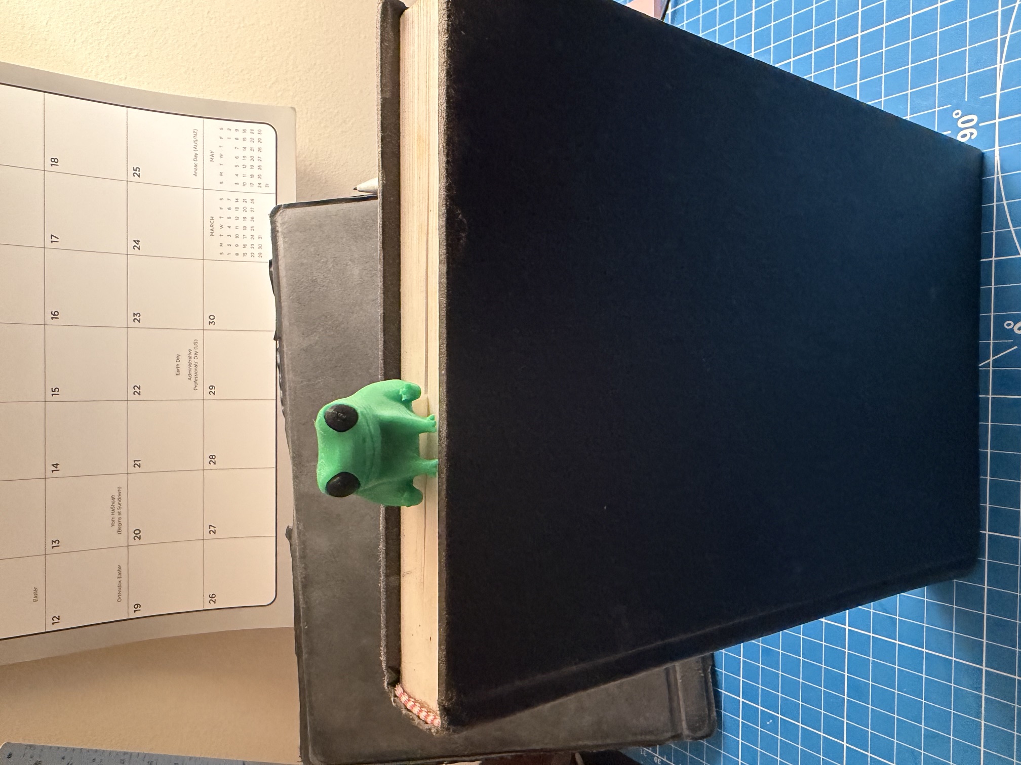 Fred the Frog Bookmark with Separate Eyes