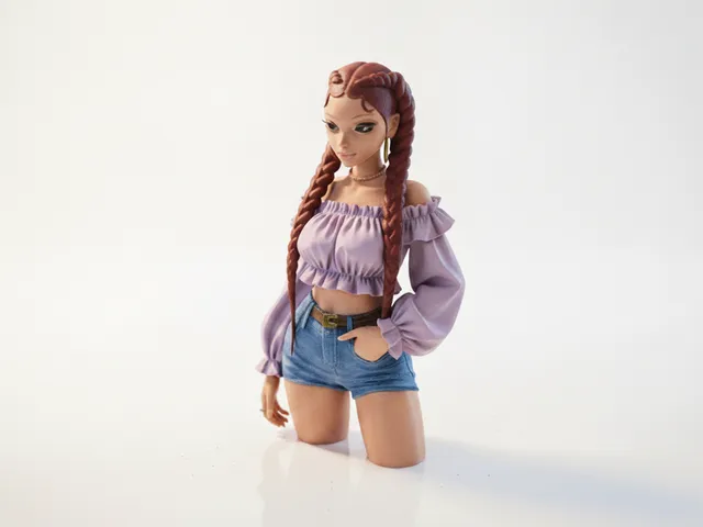 Braided Lady Bust Female Figure 3D Printable
