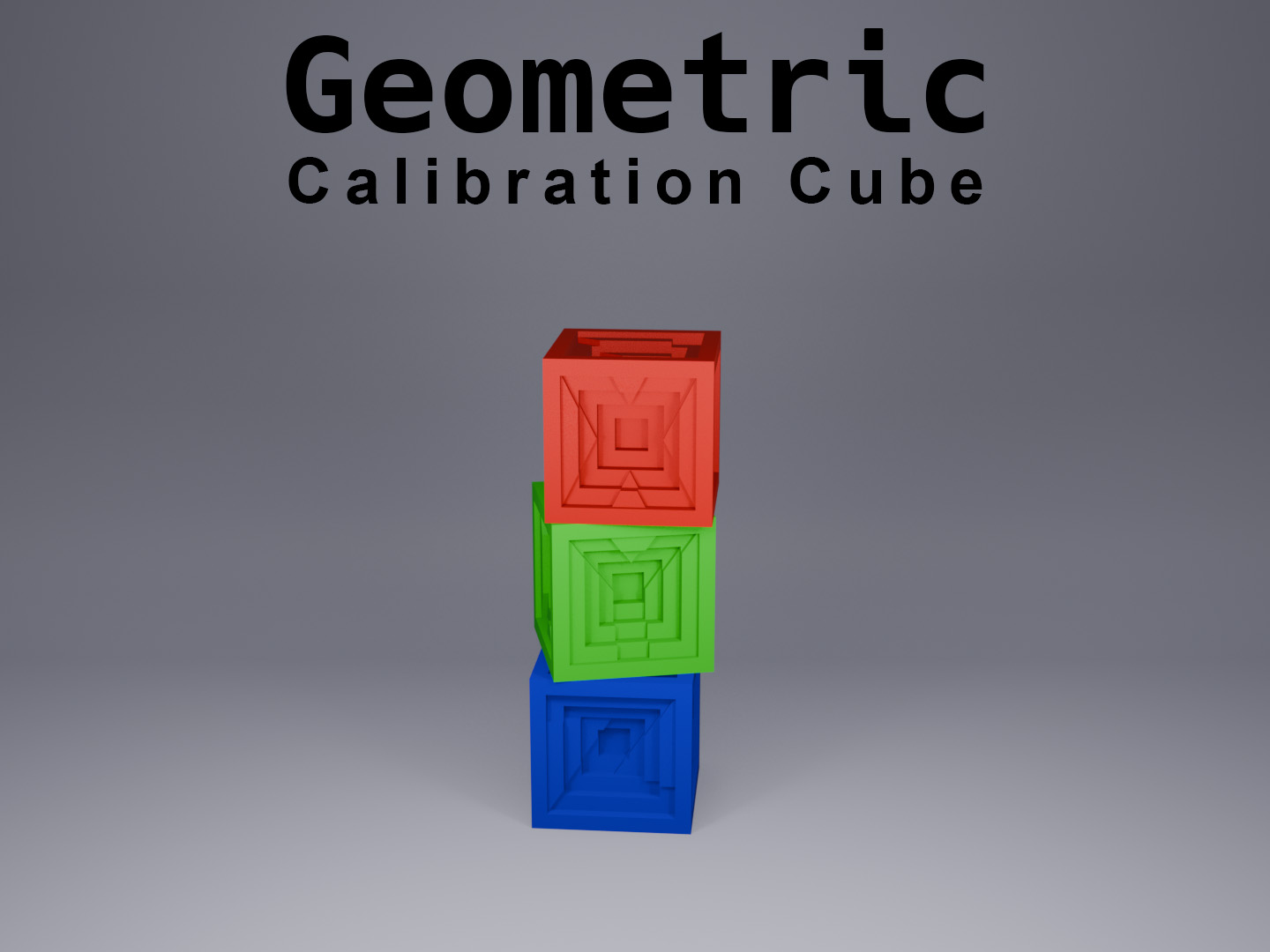 Geometric Calibration Cube