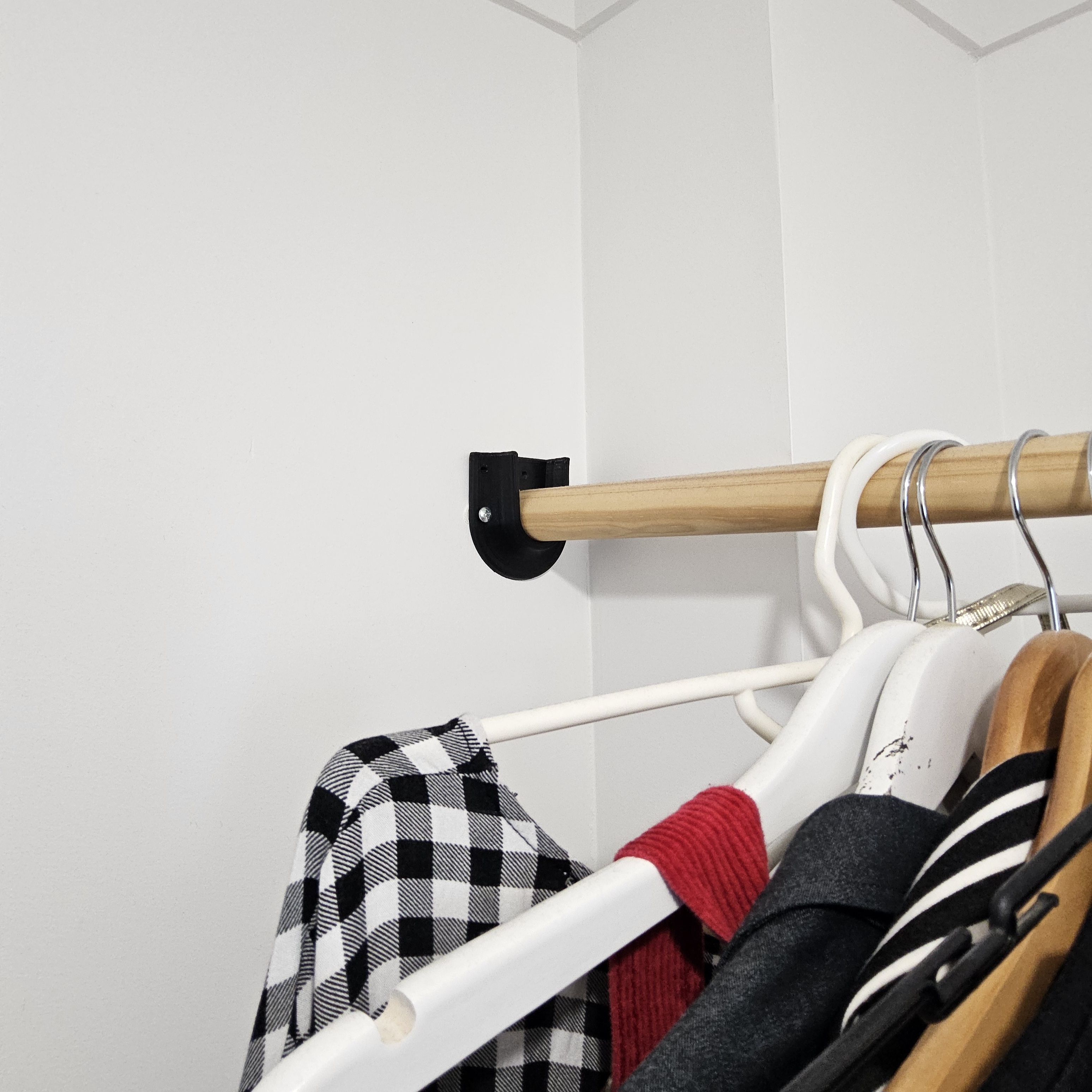 Wardrobe Pole Bracket