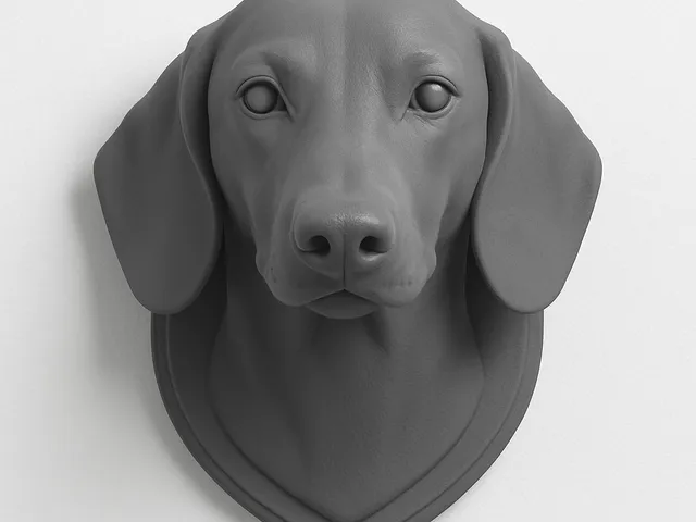Short Hair - Dachshund Wall Mount