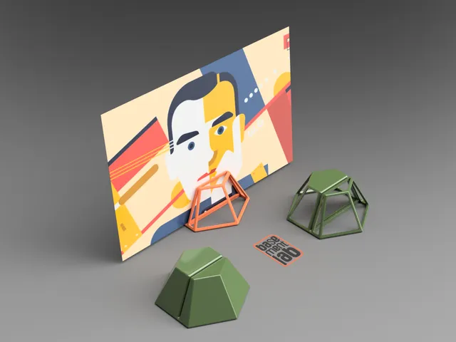 Photo Stand - Picture Frame  - Hexagonal Shape - Supporto per foto forma esagonale