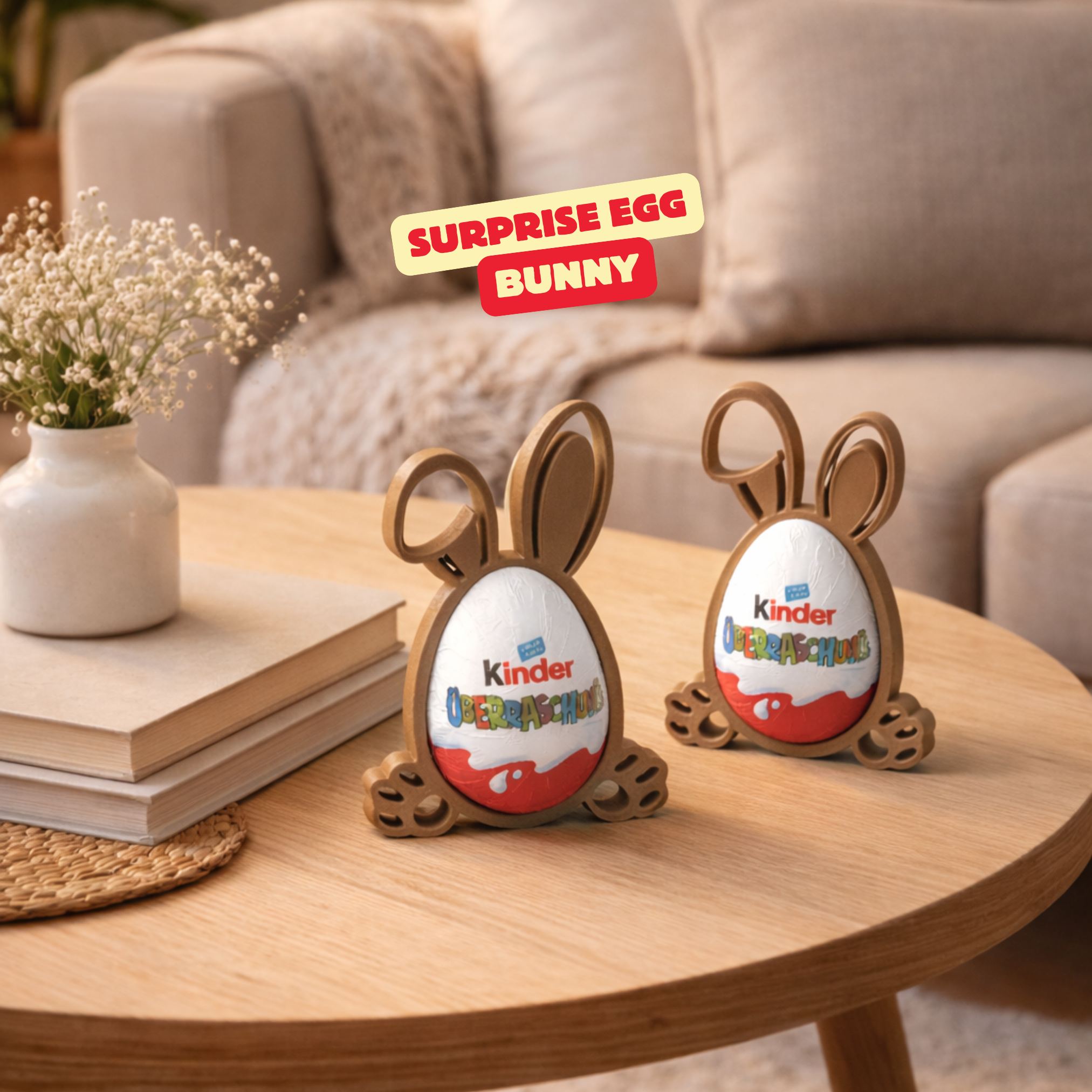 SURPRISE EGG HOLDER / EGG HOLDER / EASTER SUPRISE EGG BUNNY / EASTER GIFT / LITTLE GIFT FOR EASTER