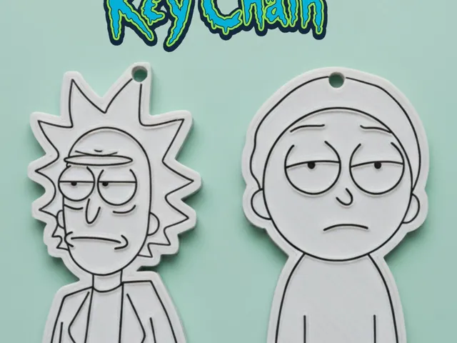 Rick and Morty key chain