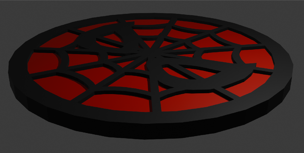 Spiderman symbol token/keychain