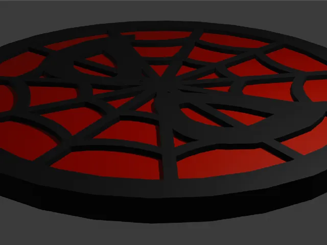 Spiderman symbol token/keychain