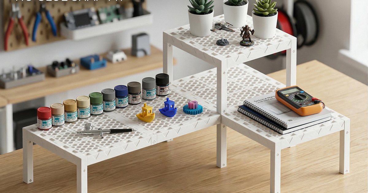 Modular Shelf System with Snap-Fit Drawer by bodyaodin | Download free ...