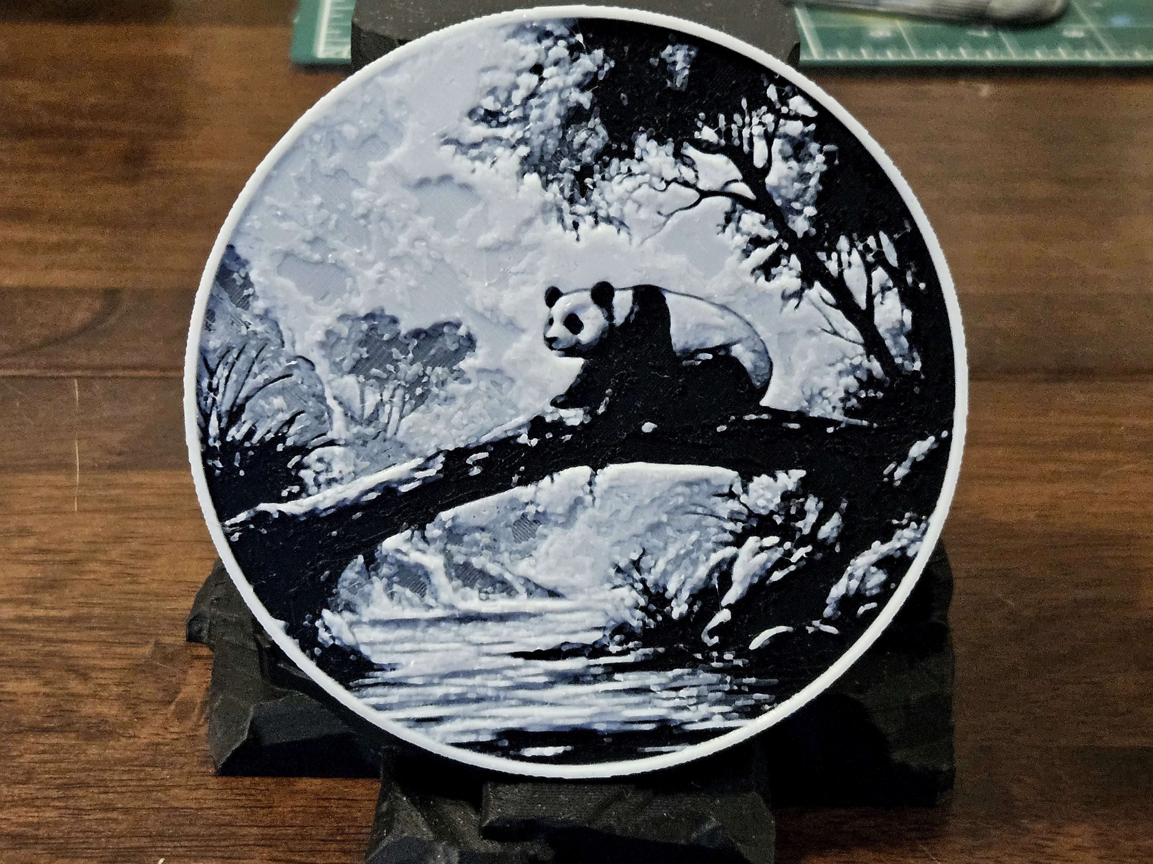 Cute Exploring Panda Coaster