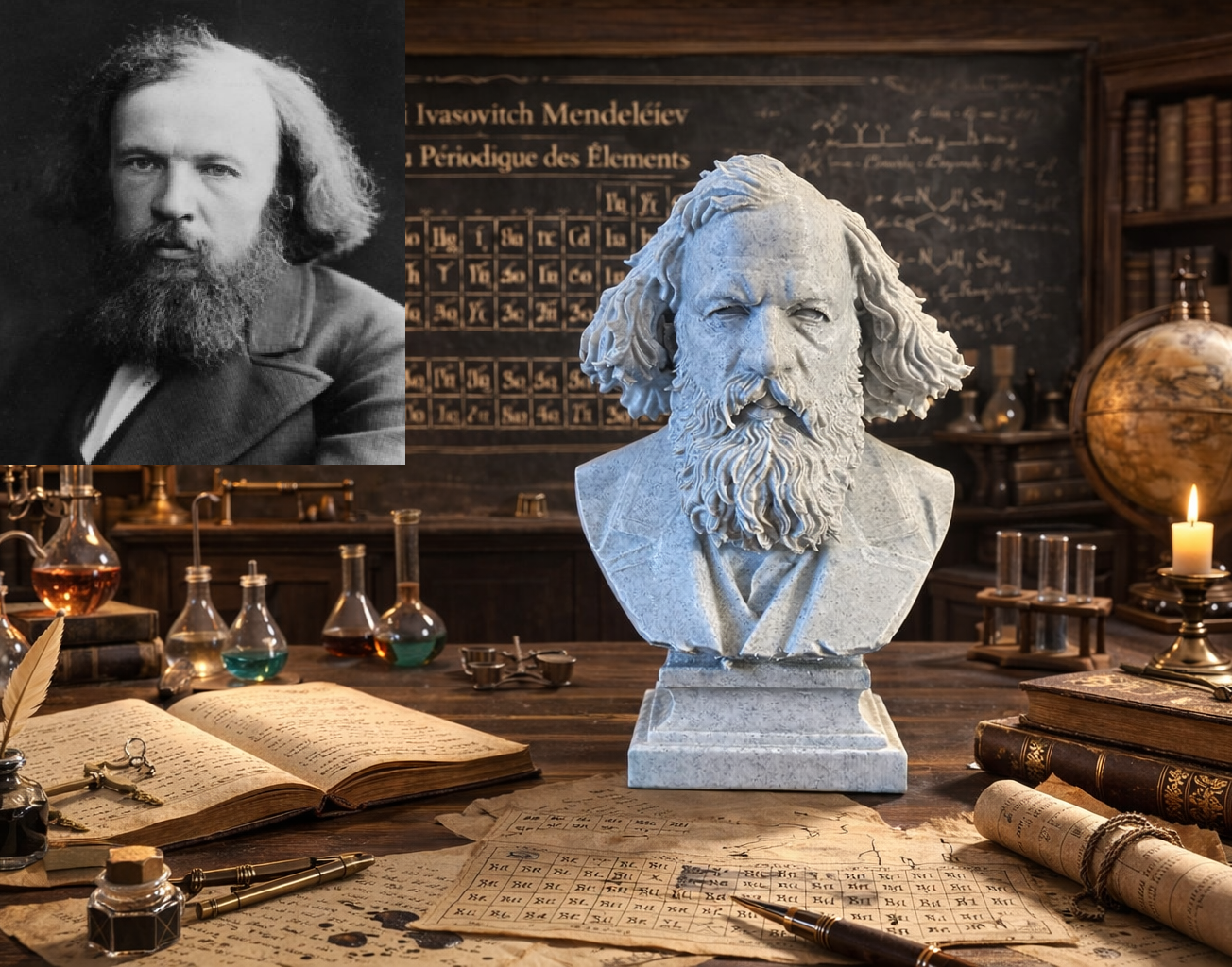 Dmitri Ivanovitch Mendeleïev — Bust