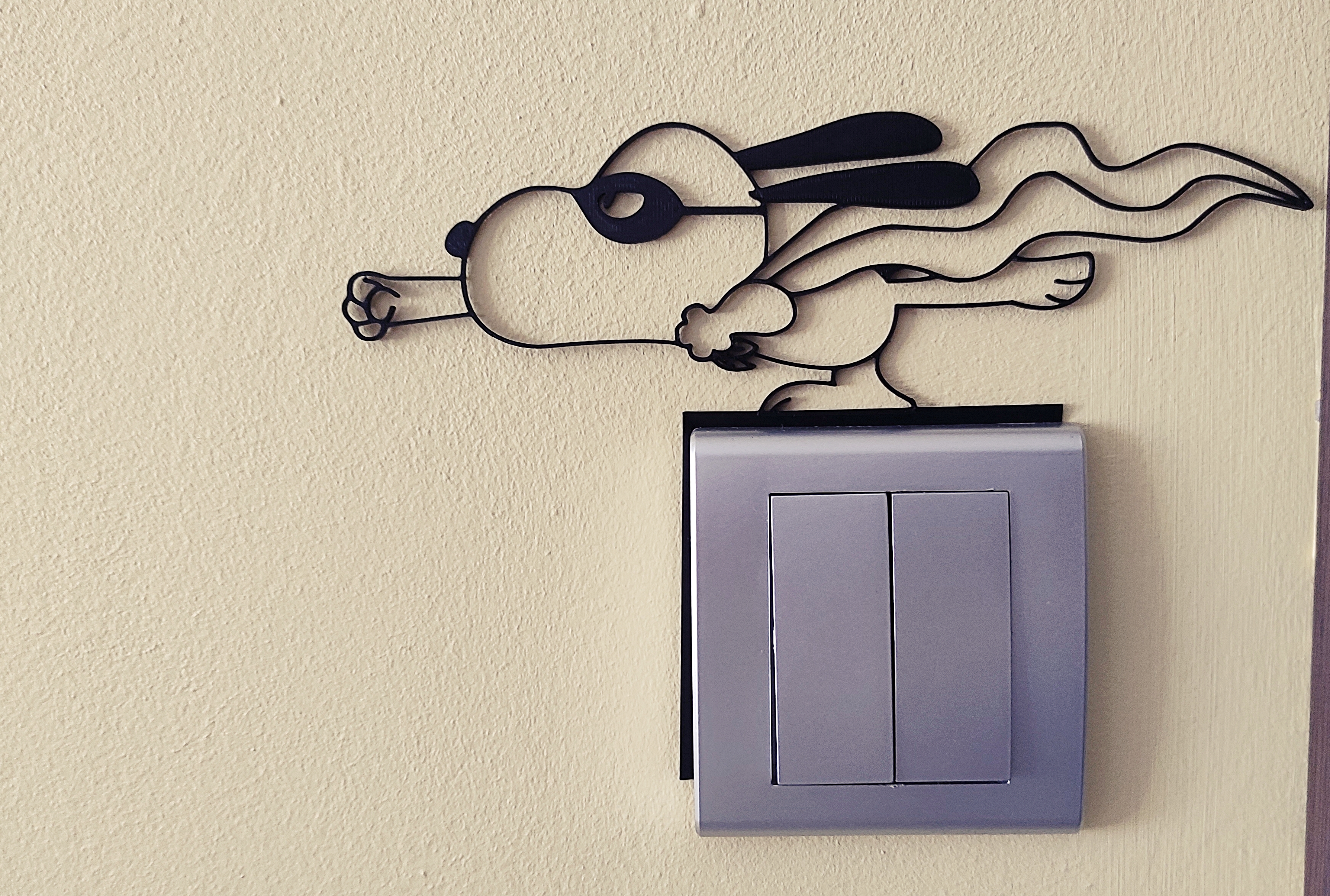 Snoopy Light Switch / Outlet Decoration – 3D Printable Model 18