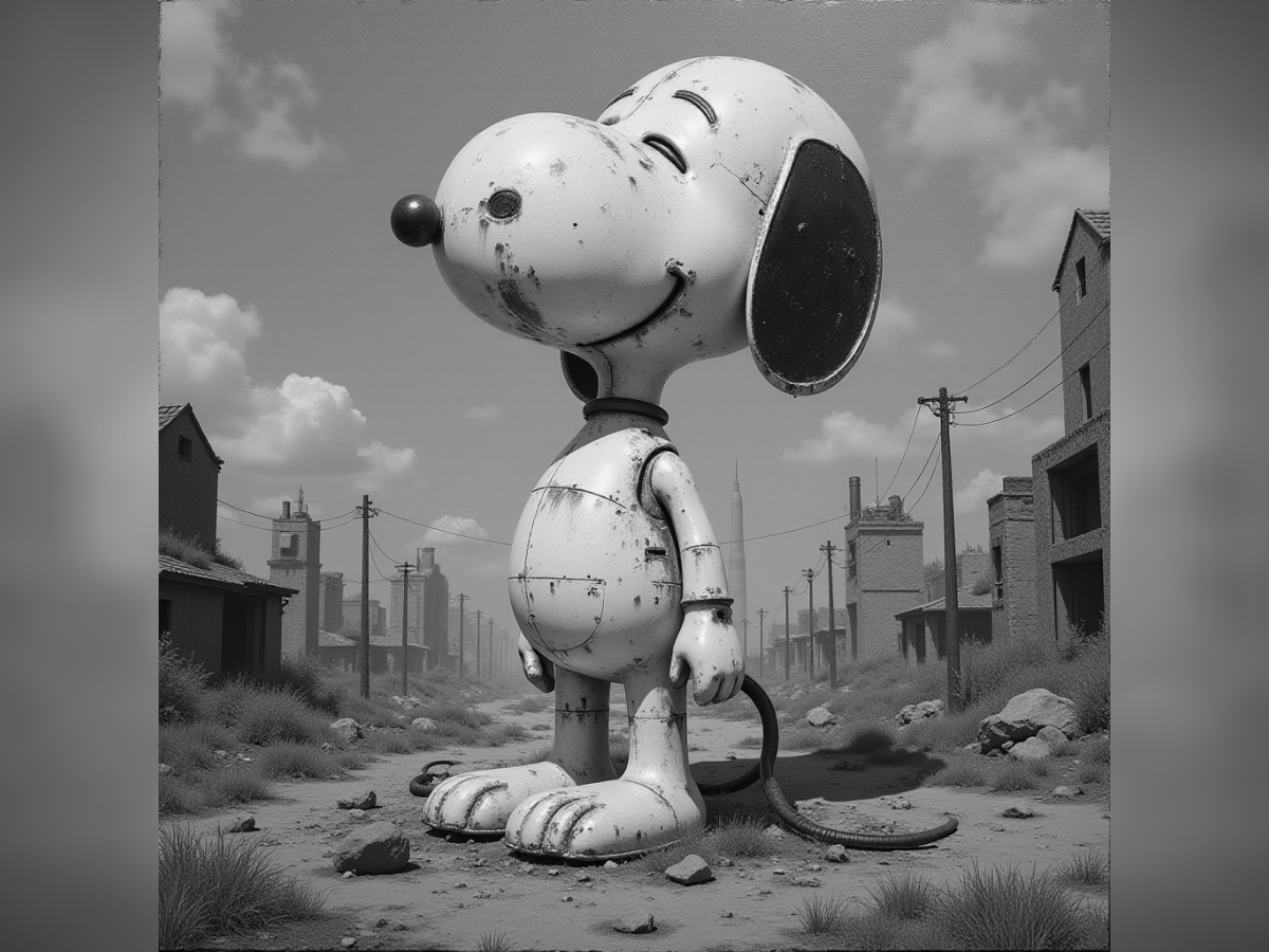 Giant Snoopy Hueforge