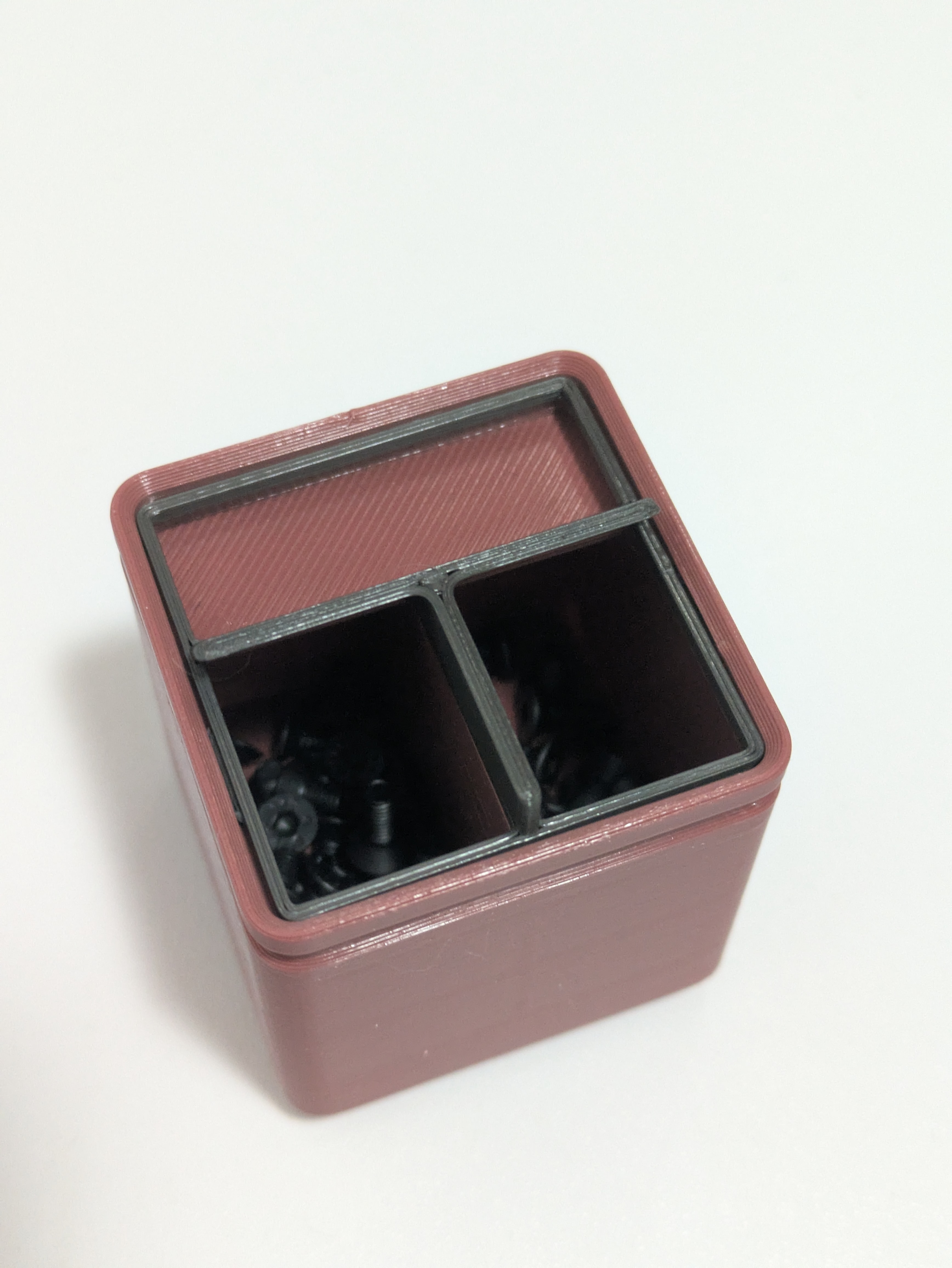 Gridfinity 1x1 Divider Bin With Snap-In Extension for Modern Case
