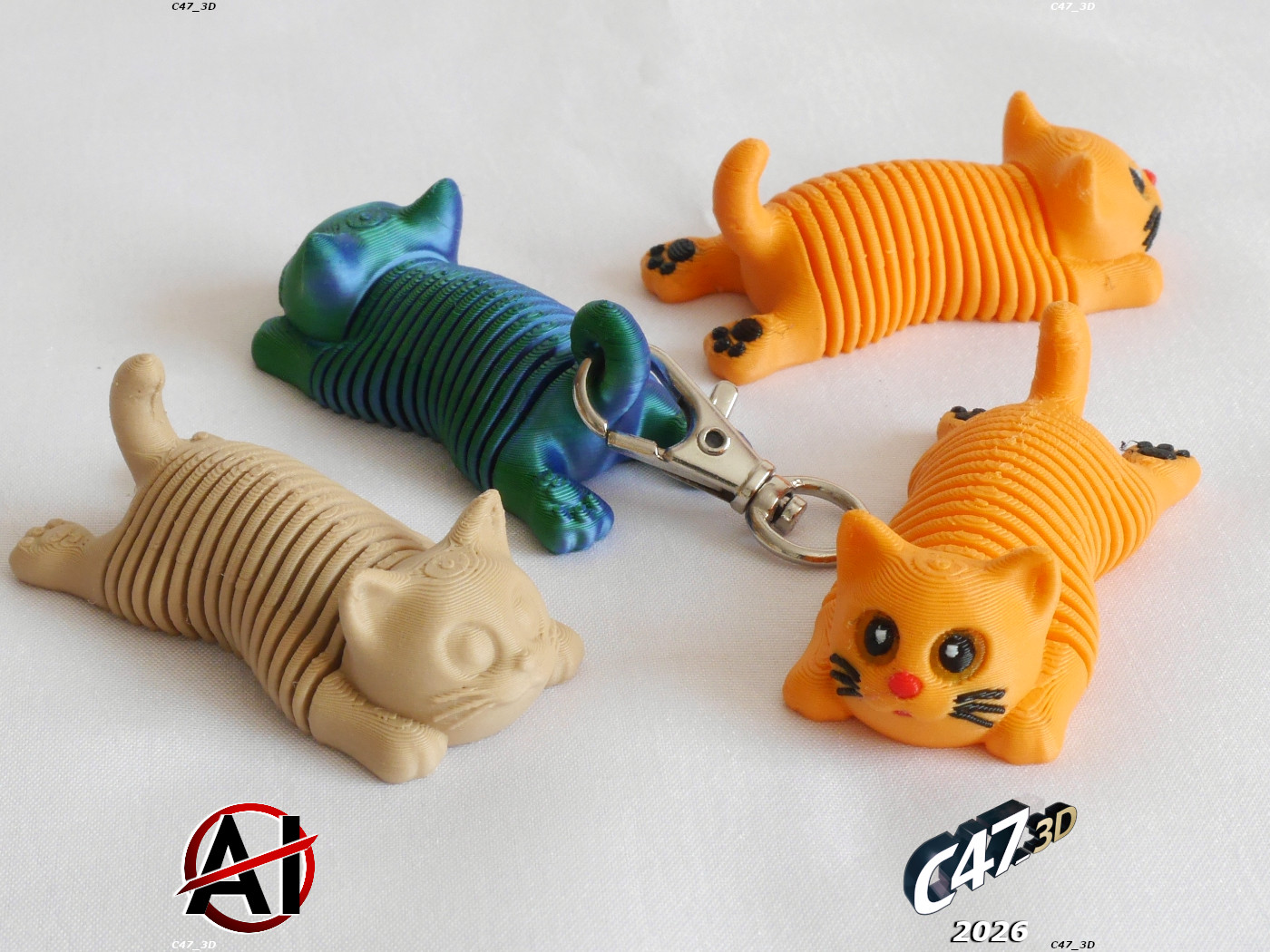 Miniatura 2 do modelo 3D Springy Cat