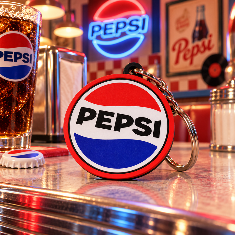 Retro Pepsi Logo Keychain by GIVEMHEVN | Download free STL model ...