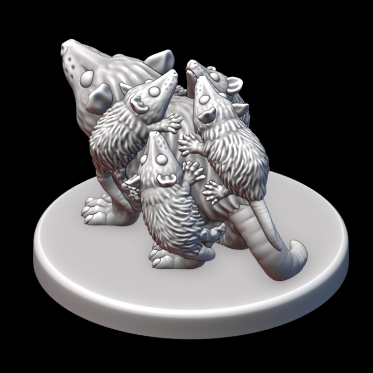 Miniatura 3 do modelo 3D Opossums!