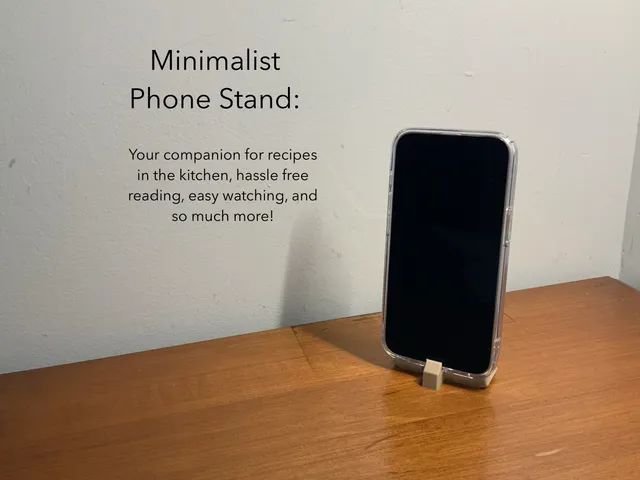 Minimalist phone stand