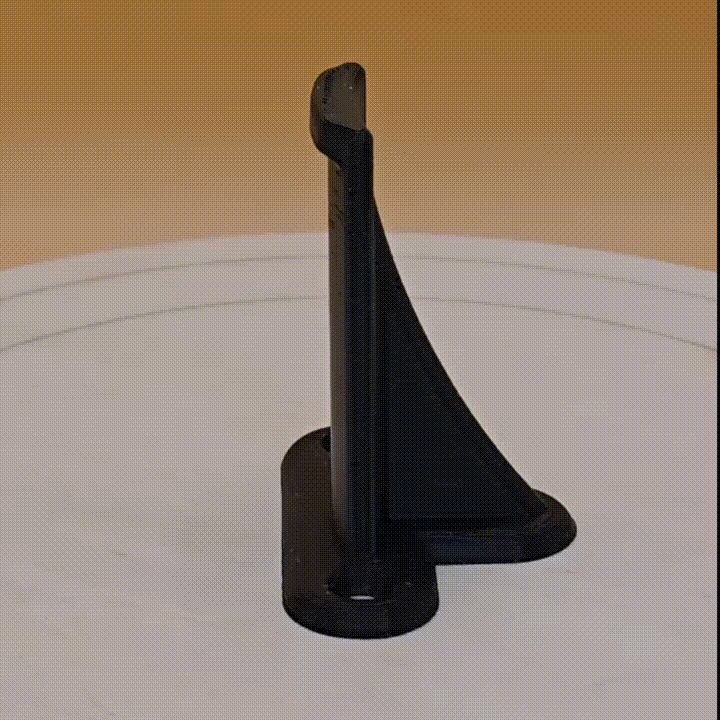 Miniatura 2 do modelo 3D simple design headphone stand
