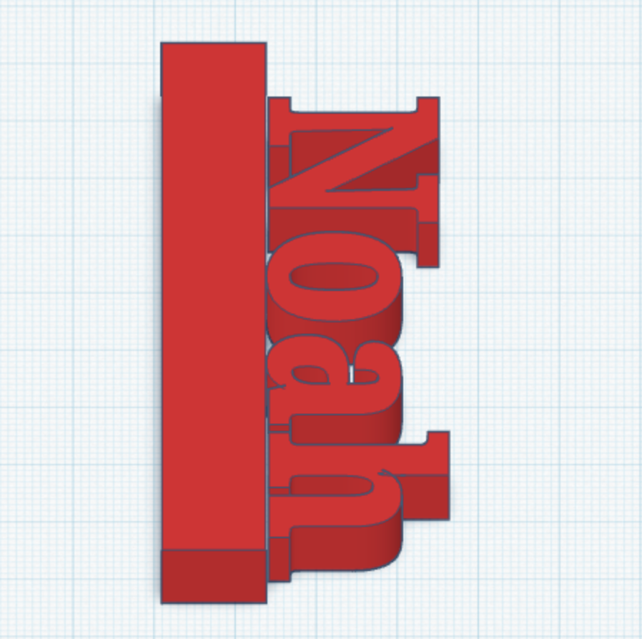 Noah name tag for shelf or decoration