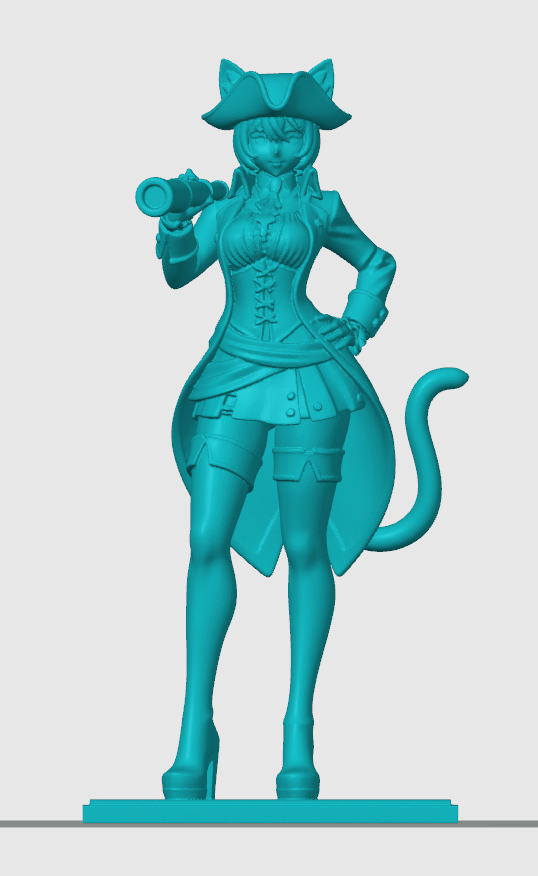 Anime cat-girl figurine 23 3D model