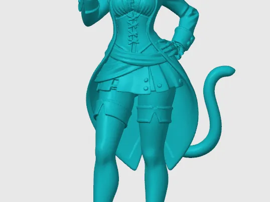 Anime cat-girl figurine 23