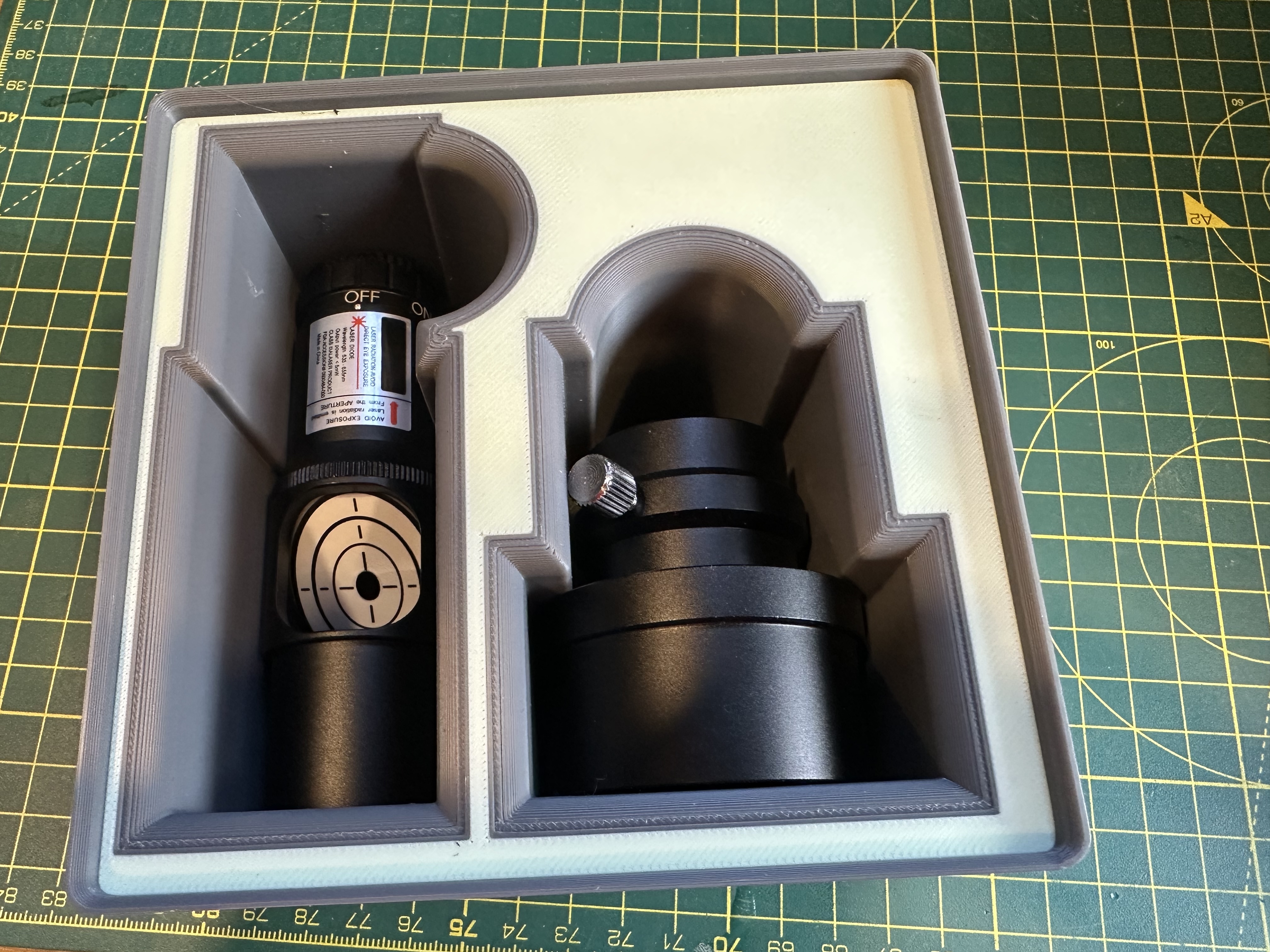 Gridfinity Laser Collimator Holder