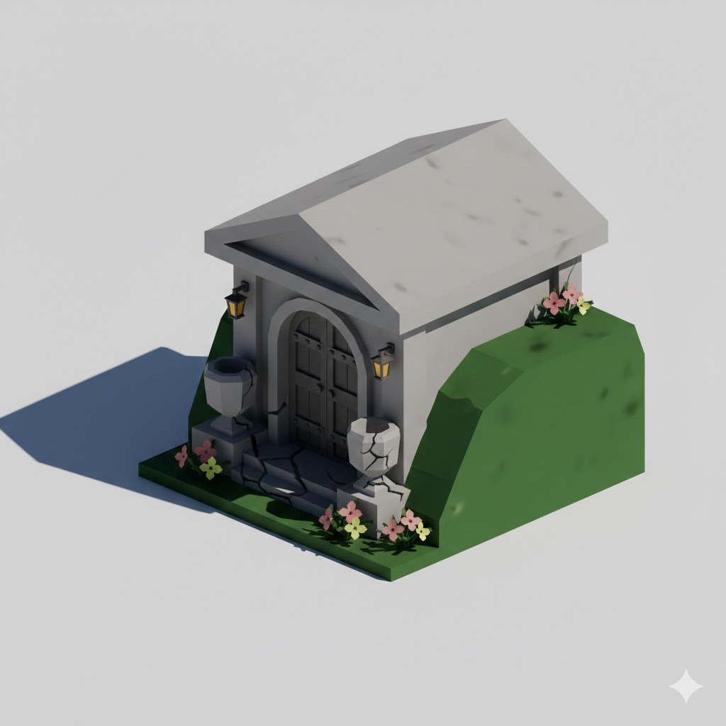 Low Poly Crypt Entrance