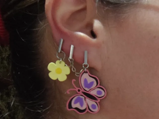 Pendientes mariposa / Butterfly Earrings