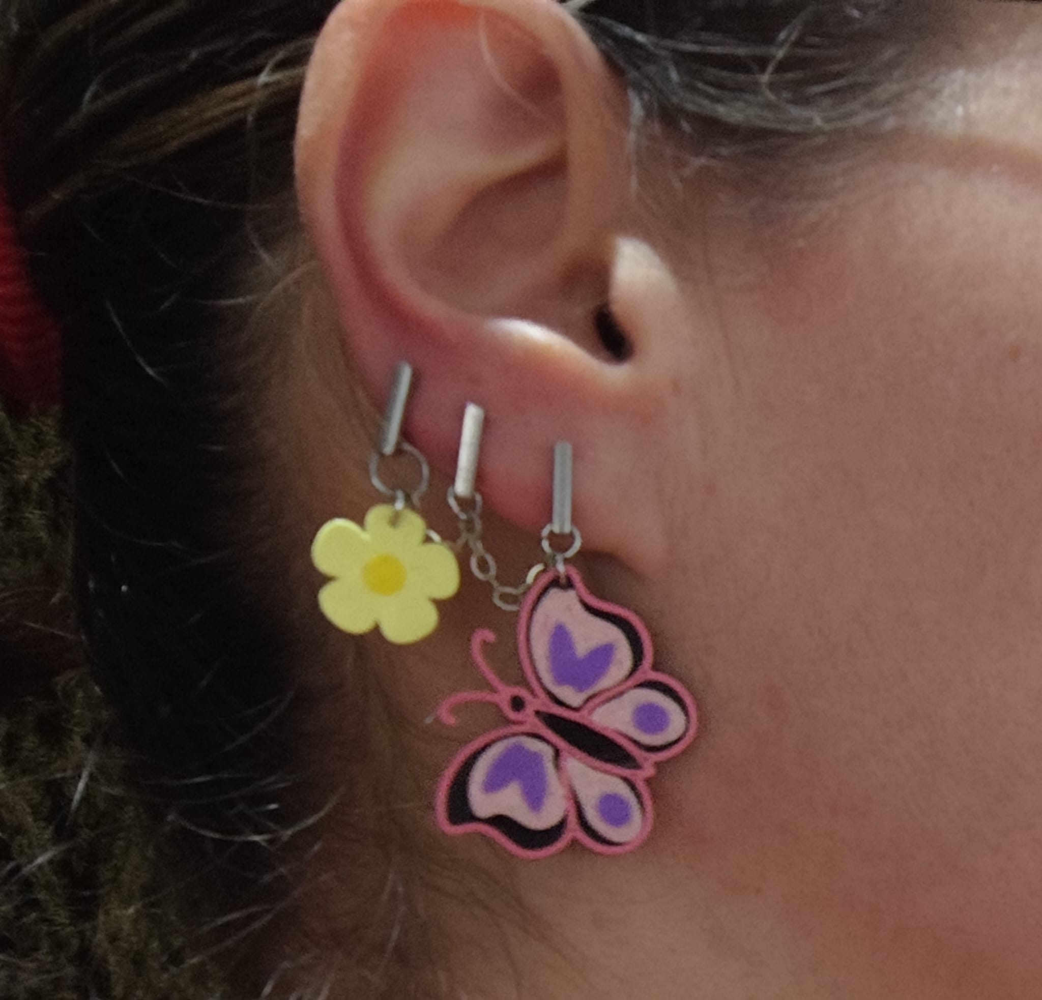 Pendientes mariposa / Butterfly Earrings