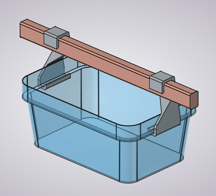Clothespin basket holder