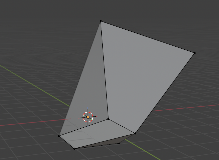 Weird geometric quadrilateral shape 3D model